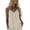 Beige, variant on Women Tank Tops Sleeveless Lace Trim Linen Spaghetti Strap Cami Shirts V Neck Casual Summer Smocked Tops White M