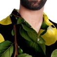 thumbnail image 5 of pear Men's Spread Collar Poplin Beach Shirts - Casual Printed Button Down Short Sleeve Summer Tops for Unisex, 5 of 6