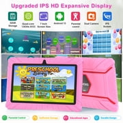 Contixo Kids Tablets and Smart Watch Bundle w/ STEM Learning System and Parental Controls, 7, Pink