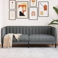 thumbnail image 1 of vidaXL Sofa 2-Seater Dark Grey Fabric, 1 of 5
