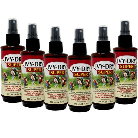 Ivy-Dry Super Itch Relief Spray - 6 oz, Pack of 6