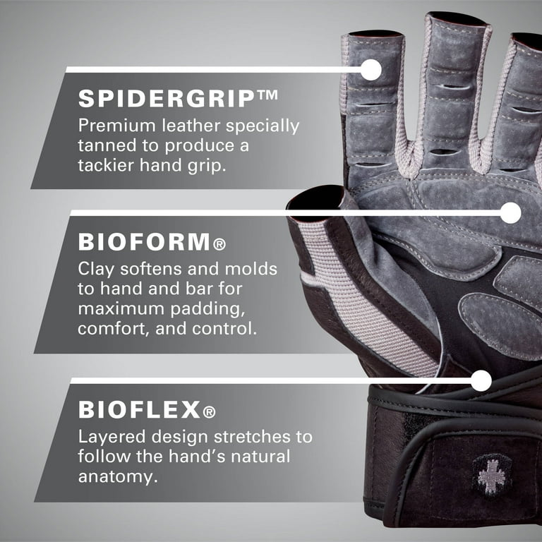 ウエイトトレーニング Harbinger Bioflex Wristwrap Glove Gray L ウエイトトレーニング Harbinger Bioflex Wristwrap Glove Gray