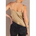 thumbnail image 1 of POGLIP Women's Apricot Cowl Neck Spaghetti Straps Tank Top, 1 of 6