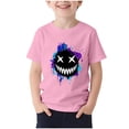 thumbnail image 2 of hengsof T-Shirt Graphique à Manches Courtes pour Enfants Unisexe, Motif Imprimé Mignon, Col Rond Décontracté, T-Shirt d'Été Léger pour Jouer, Haut pour 1-13 Ans, 2 of 5