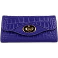 thumbnail image 2 of Genuine Leather Clutch Evening Bag with Chain Shoulder Strap (Fits Phones up to 6.25In x 3.1In), 2 of 7