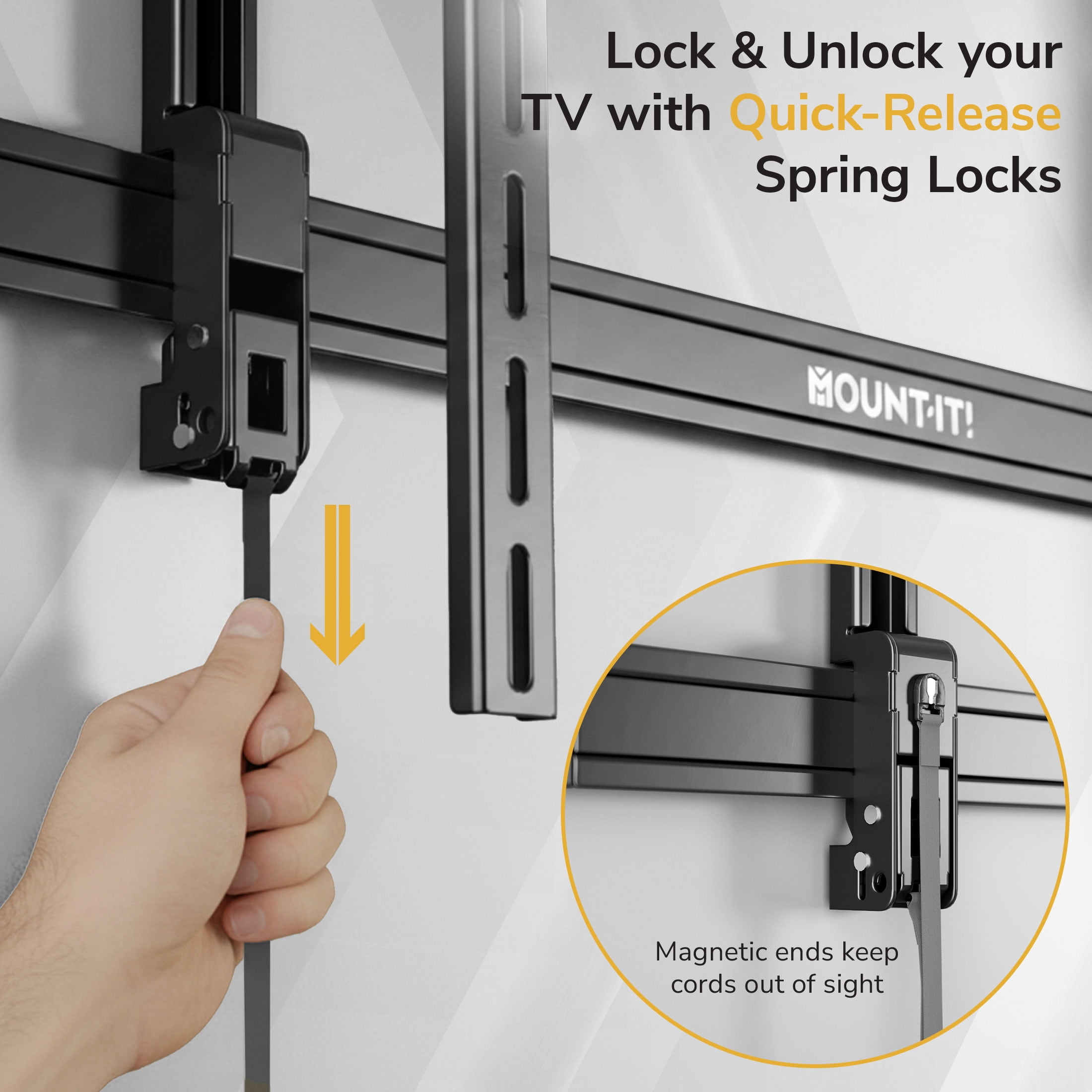 Mount-It! Heavy-Duty Advanced Full Motion Tilt TV Wall Mount for 55" to 105" TVs
