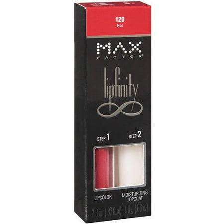 Max Factor Lipfinity Lipcolor Set, 120 Hot, 2 pc