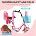 thumbnail image 5 of RULLY 16 Inch Girls Bike with Training Wheels, Pink Kids Bicycle with Basket & Doll Seat for 4 5 6 7 Years Old Toddlers, Children's Bicycle for Beginners, 5 of 6