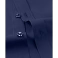thumbnail image 5 of LONSSA Men's Long Sleeve Stretch Dress Shirts Button Down Shirt with Pocket, 5 of 7