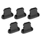 thumbnail image 1 of Paquete de 5 tapones para teléfono móvil Matsuzay tapa de puerto de carga a prueba de polvo Aleación de aluminio Negro, 1 of 6