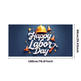 thumbnail image 2 of Decorative Cone Happy Labor Day Construction Helmet Hammer Banner for Indoor Decoration Workplace Celebration Event Decoration, 2 of 7