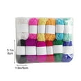 thumbnail image 3 of 12-Color Acrylic Crochet Yarn for DIY Slippers & Crafts, 10g per Skein, Soft & Strong, Ideal for Kids & Beginners, 3 of 9