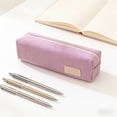 thumbnail image 4 of Lunxisen 4 Pcs Corduroy Pencil Pouch Organizer Stationery Case for Students Large Capacity Storage Essential Supplies Holder, 4 of 8