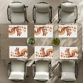 thumbnail image 4 of CYYI Rustic Fall Squirrel Durable Placemat for Dining Table Home Restaurant Pack Of 6 17.7x13inch Heat-Resistant Autumn Leaves Placemat Washable Non-Slip Fade-Resistant Placemat, 4 of 5