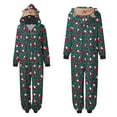 thumbnail image 1 of Conjunto cálido de Navidad para padres e hijos, mono estampado para el hogar, pijama con capucha, mono para papás Fridja  nalpqowj26568, 1 of 9