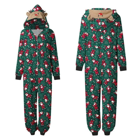 

REORIAFEE Women s Pajamas Nightwear Home Clothes Christmas Pajamas for Women Warm Hooded Pjs Holiday Sleepwear Hoodies Pajamas Jumpsuit Dad S