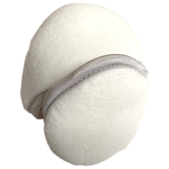 Womens White Ear Muffs Warmers Fleece Lined Adjustable Headband