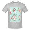 thumbnail image 4 of Bingfone Vintage Floral Men'S Loose Fit Short-Sleeve Pocket T-Shirt, 4 of 7
