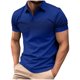thumbnail image 5 of Camisas de Manga Larga para Hombres Suéter Cremallera Impresión Solapa Cuello, Blusa Casual para el Invierno, 5 of 6