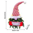 thumbnail image 2 of Fiudx Liquidación De Ahorros De Verano Guirnalda Navideña Para Colgar En La Puerta, Muñeco Sin Rostro, Enlace De Flores, Decoración Del Día, Sombrero De Navidad, Guirnalda, 2 of 2