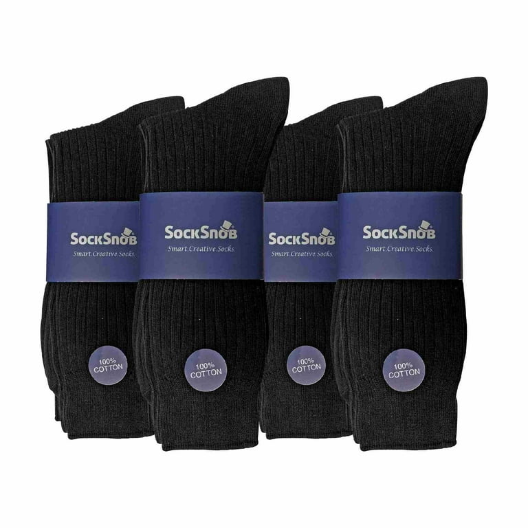 12 Pair Multipack Mens 100% Cotton Socks | Sock Snob | Ribbed Dress Socks 12 Pair Multipack Mens 100% Cotton Socks | Sock Snob | Ribbed Dress Socks