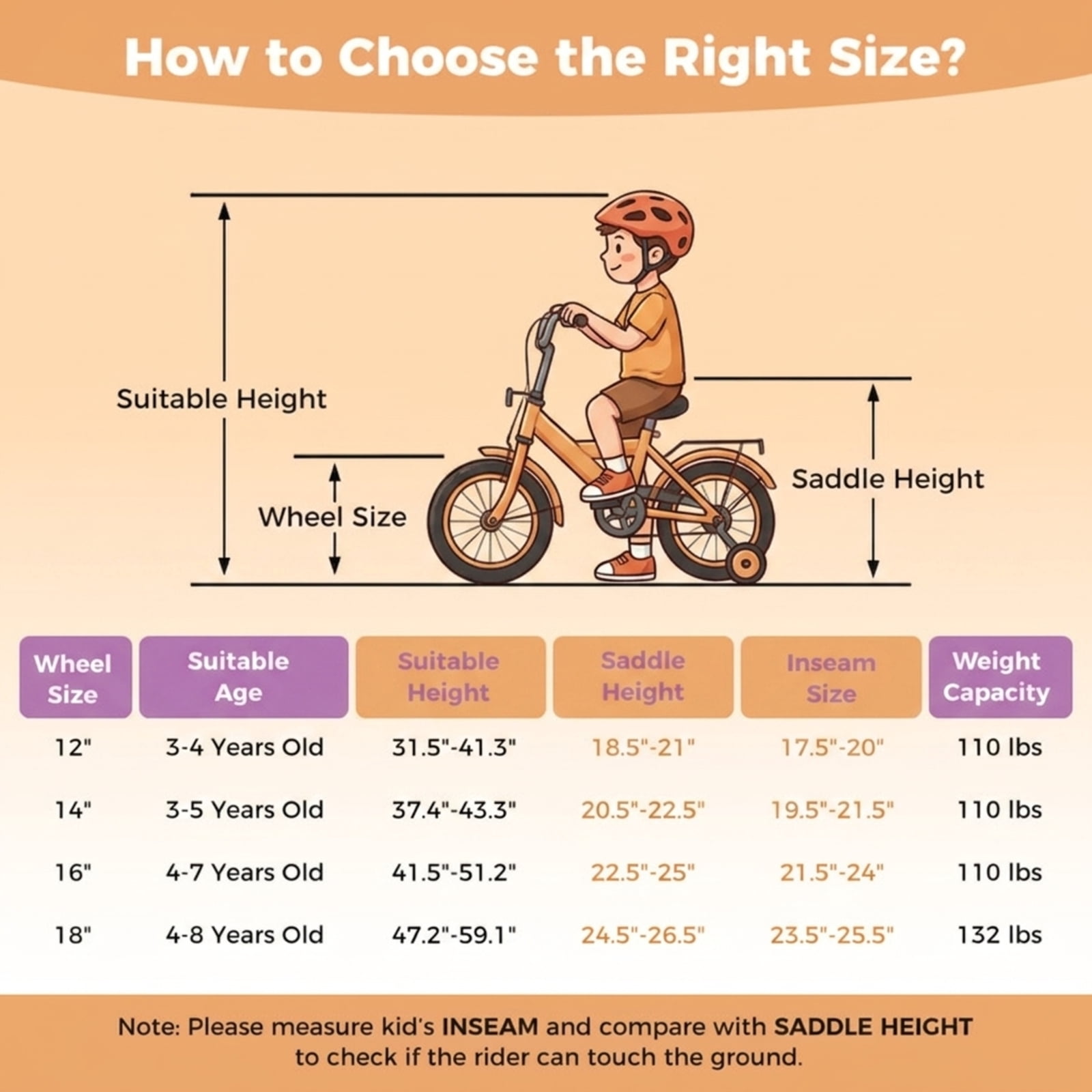 Redsmile Kids Bike 12 Inch with Adjustable Seat and Training Wheels for Boys Girls Ages 3-8, Stars & Moon Design Children Bicycle with Front Handbrake, Kids Bicycle 12in, Purple