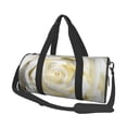 thumbnail image 1 of Balery White Rose Bolsa de Gimnasio para Mujeres y Hombres, Bolsa de Viaje Impermeable, Bolsa de Fin de Semana con Compartimento para Zapatos y Bolsillo Húmedo, 1 of 6