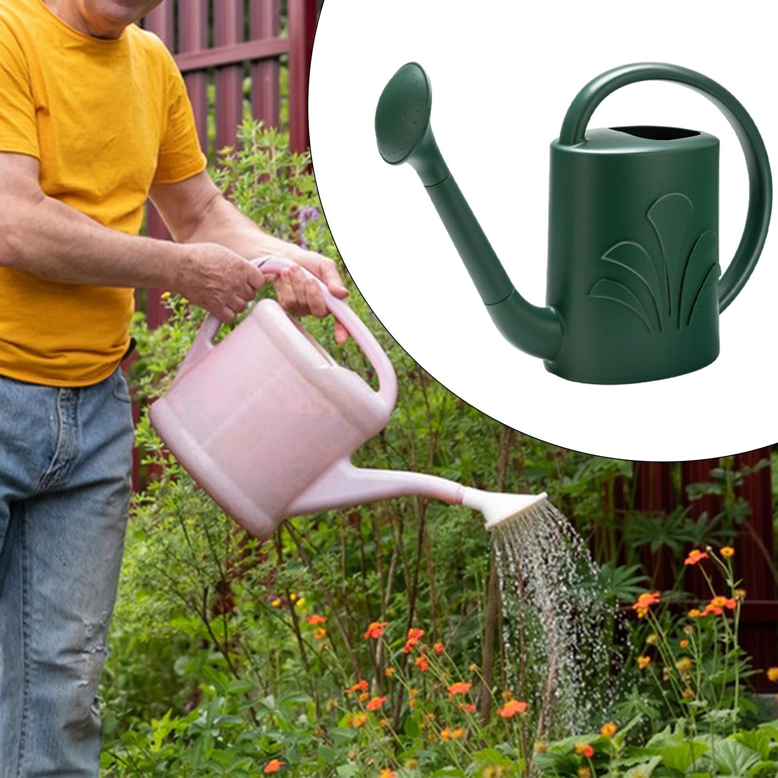 Gazechimp 4L Garden Watering Can Backyard with Sprinkler Head Watering Pot Dark Green
