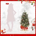 thumbnail image 3 of 3-foot fiber optic mini artificial christmas trees con 78 leds y sleigh base (2 pack), 3 of 10