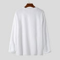 thumbnail image 4 of EQWLJWE Men's Short Sleeve Tee Men's Fashion Casual Round Neck Pullover Long Sleeve Plush T-shirt Top, 4 of 4