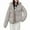 Gray, variant on Enjoytime Winter Jackets for Women Solid Color Long Sleeve Zip Up Hoodie Casual Loose Warm Outerwear