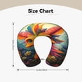 thumbnail image 5 of Xecao Colorful Flower Chameleon Print Memory Foam Cervical Neck Pillow Versatile U-Shaped Pillows for Home,Office,Camping,Travelling,Soft Washable Cover, 5 of 8