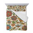 thumbnail image 7 of Quilts Twin-XL Size Bedding Set, Paisley Boho Floral Lightweight Quilted Comforter, Vintage Flowers Botanical Soft Reversible Bedspread Coverlet with Pillow Covers for All Season, 68" x 98", 7 of 7