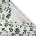 thumbnail image 6 of Ambesonne Tropical Leaf Valance & Curtain, House Leaves Floral, 55"x30", Fern Green and Warm Taupe, 6 of 7