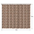 thumbnail image 5 of Brown Christmas Gingerbread Pattern Shower Curtain 84"x72" ,Bathroom Decorative Shower Curtains Set with 12 Hooks,Modern Waterproof Washable Shower Curtain, 5 of 6