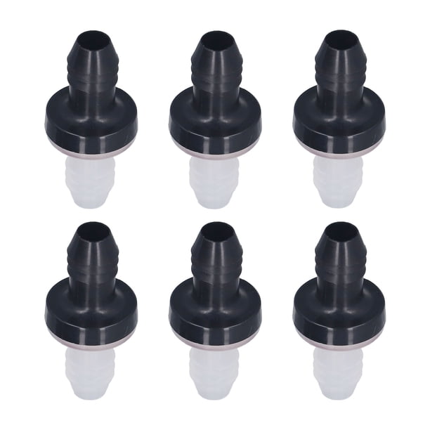 Válvula De Retención, Válvula De Retención Unidireccional De 6 Piezas, Válvula En Línea De Plástico Sin Retorno Para Líquido Y Gas, Diámetro De Interfaz De 3/8 Pulgadas Y 10 Mm(CDPS6)