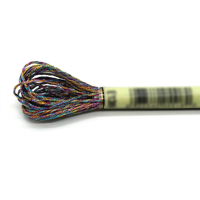 Yuarrent Hilo de cableado de punto de cruz, fibra de poliéster hecha a mano, no es fácil de desvanecer, línea de bordado, cadena de lingotes, Artesanía ColoridoE130 Yuarrent HA059818-12