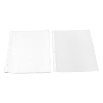 Unique Bargains Plastic A4 Paper Storage Sheet Protector Clear 100pcs