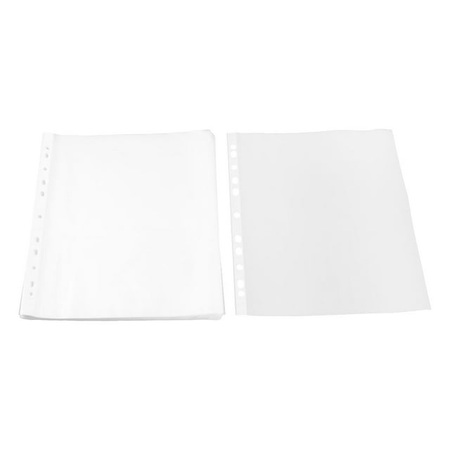Unique Bargains Plastic A4 Paper Storage Sheet Protector Clear 0.02cm Thickness 100pcs