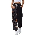 thumbnail image 3 of XINPING Halloween Sweatpants Women 2026 Loose Fit High Waisted Baggy Joggers Pants Casual Fall Novelty Lounge Bottoms Pockets Cute Y2K Joggers with Pockets Party Daily Wear, 3 of 7