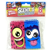 Scentos Scented Multicolor Notebook Party Favors, 8 Pack