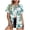 Multicolor, variant on Staron Women's Casual Hawaiian Print Short Sleeve Button Down Shirt Blouse Comfy Relaxed Vacation Beach Party Top, XXL