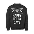 thumbnail image 1 of Happy Holla Days Chandail de Noël Laid - Noir - 2TG, 1 of 1