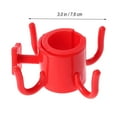 thumbnail image 5 of OULII Supports de Parasol de Plage Lot de 2 Robustes Rouges pour Amateurs de Plein Air, 5 of 5