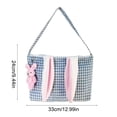 thumbnail image 3 of CaiYueKe Easter Tote Bag Gift Storage Basket Decorative Polyester Reusable Party Favor Container Spring Holiday Celebration Carryall Pouch Organizer Handle Bag for Treats Candy Eggs, 3 of 7