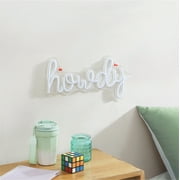 Urban Shop 9.5 x 21 Howdy White LED Wall Sign