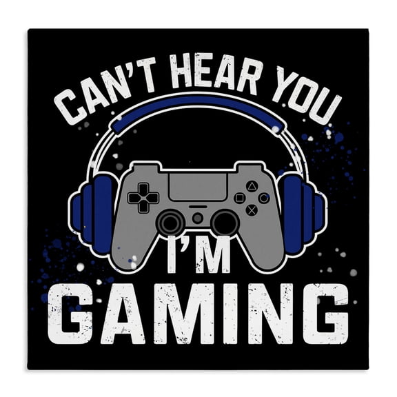 Stupell Industries Bohemian Can't Hear You Gaming Canvas Art, 17 x 17, by Kim Allen