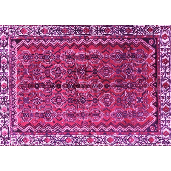 Ahgly Company Indoor Rectangle Persian Pink Traditional Area Rugs, 8' x 12'