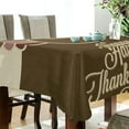 thumbnail image 3 of SKYSONIC Thanksgiving Turkey Tablecloth Waterproof Washable Polyester Square Table Cover Durable Tablecloth for Kitchen Dining Table Party Decor (60 X 60 Inch), 3 of 7