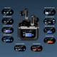 thumbnail image 4 of Auriculares Intrauditivos Inalámbricos V8 con Cancelación de Ruido ANC, Controles de Pantalla Táctil, Color Rosa, 4 of 5